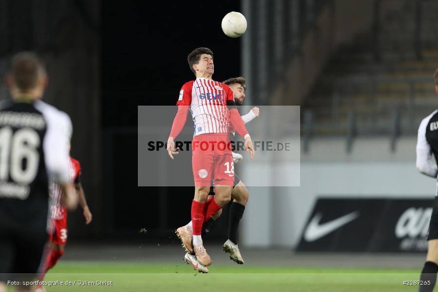 Manuel Feil, Tunay Deniz, Sparda-Bank-Hessen-Stadion, Offenbach, 20.01.2021, sport, action, Fussball, Deutschland, Januar 2021, Saison 2020/2021, SV07, OFC, Regionalliga Südwest, Regionalliga, SV 07 Elversberg, Kickers Offenbach - Bild-ID: 2287265 Manuel Feil, Tunay Deniz, Sparda-Bank-Hessen-Stadion, Offenbach, 20.01.2021, sport, action, Fussball, Deutschland, Januar 2021, Saison 2020/2021, SV07, OFC, Regionalliga Südwest, Regionalliga, SV 07 Elversberg, Kickers Offenbach - Bild-ID: 2287265