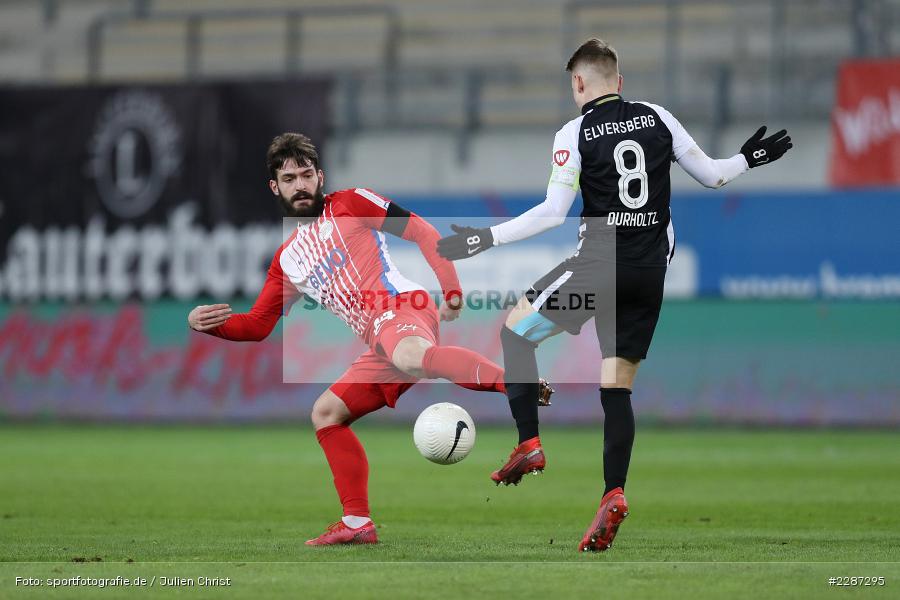 Luca Dürholtz, Florent Bojaj, Sparda-Bank-Hessen-Stadion, Offenbach, 20.01.2021, sport, action, Fussball, Deutschland, Januar 2021, Saison 2020/2021, SV07, OFC, Regionalliga Südwest, Regionalliga, SV 07 Elversberg, Kickers Offenbach - Bild-ID: 2287295 Luca Dürholtz, Florent Bojaj, Sparda-Bank-Hessen-Stadion, Offenbach, 20.01.2021, sport, action, Fussball, Deutschland, Januar 2021, Saison 2020/2021, SV07, OFC, Regionalliga Südwest, Regionalliga, SV 07 Elversberg, Kickers Offenbach - Bild-ID: 2287295