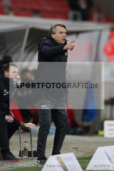 Hände, Arme, gestikuliert, Horst Steffen, Sparda-Bank-Hessen-Stadion, Offenbach, 20.01.2021, sport, action, Fussball, Deutschland, Januar 2021, Saison 2020/2021, SV07, OFC, Regionalliga Südwest, Regionalliga, SV 07 Elversberg, Kickers Offenbach - Bild-ID: 2287298