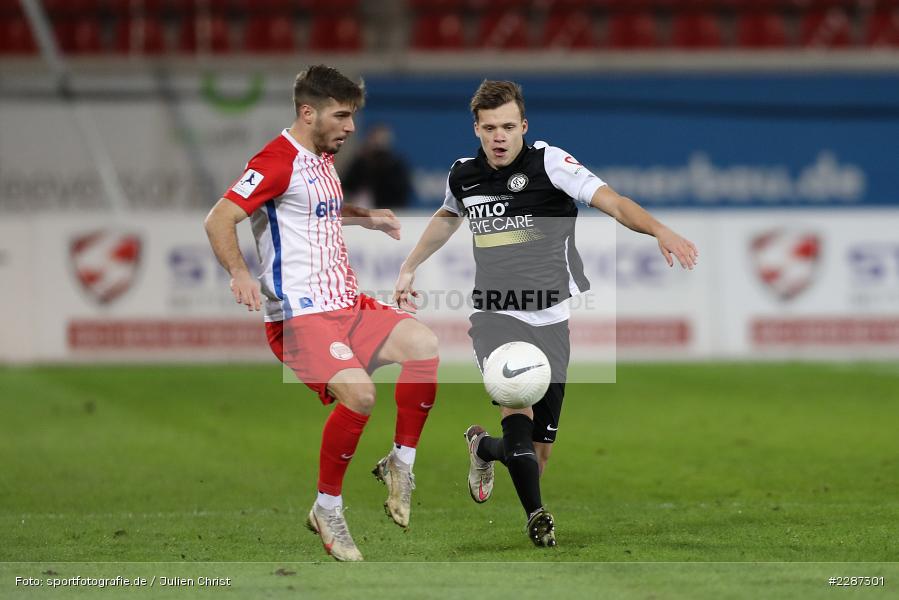 Robin Fellhauer, Serkan Firat, Sparda-Bank-Hessen-Stadion, Offenbach, 20.01.2021, sport, action, Fussball, Deutschland, Januar 2021, Saison 2020/2021, SV07, OFC, Regionalliga Südwest, Regionalliga, SV 07 Elversberg, Kickers Offenbach - Bild-ID: 2287301 Robin Fellhauer, Serkan Firat, Sparda-Bank-Hessen-Stadion, Offenbach, 20.01.2021, sport, action, Fussball, Deutschland, Januar 2021, Saison 2020/2021, SV07, OFC, Regionalliga Südwest, Regionalliga, SV 07 Elversberg, Kickers Offenbach - Bild-ID: 2287301
