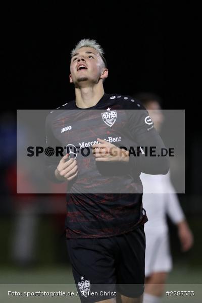 Falko Michel, Städtisches Stadion am Prischoß, Alzenau, 19.01.2021, sport, action, Fussball, Deutschland, Januar 2021, Saison 2020/2021, VFB, FCB, Regionalliga Südwest, Regionalliga, VfB Stuttgart II, FC Bayern Alzenau - Bild-ID: 2287333 Falko Michel, Städtisches Stadion am Prischoß, Alzenau, 19.01.2021, sport, action, Fussball, Deutschland, Januar 2021, Saison 2020/2021, VFB, FCB, Regionalliga Südwest, Regionalliga, VfB Stuttgart II, FC Bayern Alzenau - Bild-ID: 2287333