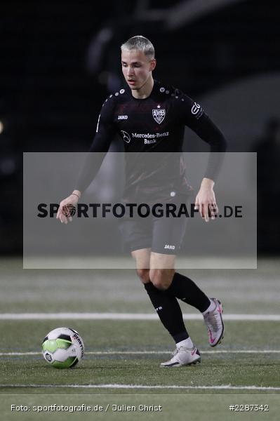 Falko Michel, Städtisches Stadion am Prischoß, Alzenau, 19.01.2021, sport, action, Fussball, Deutschland, Januar 2021, Saison 2020/2021, VFB, FCB, Regionalliga Südwest, Regionalliga, VfB Stuttgart II, FC Bayern Alzenau - Bild-ID: 2287342 Falko Michel, Städtisches Stadion am Prischoß, Alzenau, 19.01.2021, sport, action, Fussball, Deutschland, Januar 2021, Saison 2020/2021, VFB, FCB, Regionalliga Südwest, Regionalliga, VfB Stuttgart II, FC Bayern Alzenau - Bild-ID: 2287342