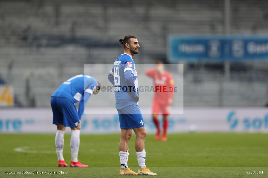 Felix Platte, Serdar Dursun, Merck-Stadion, Darmstadt, 24.01.2021, DFL, sport, action, Fussball, Deutschland, Januar 2021, Saison 2020/2021, KSV, D98, Bundesliga, 2. Bundesliga, Holstein Kiel, SV Darmstadt 98 - Bild-ID: 2287584