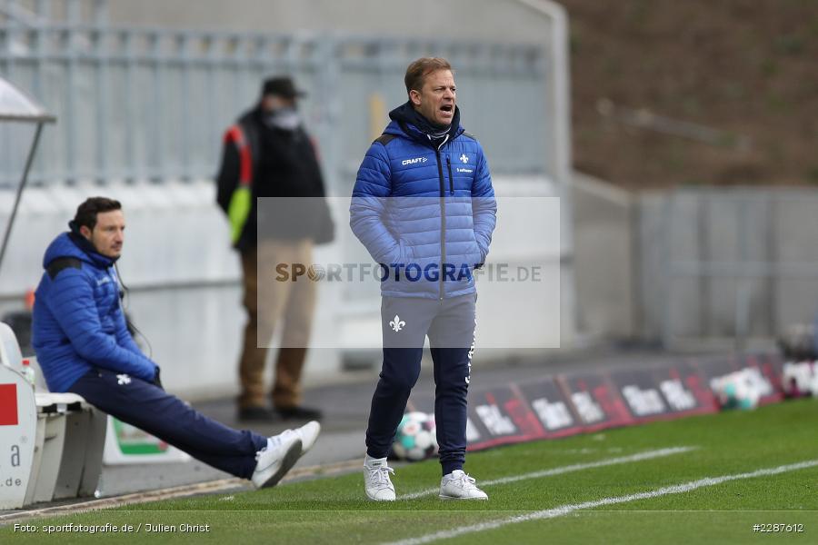 Trainer, Markus Anfang, Merck-Stadion, Darmstadt, 24.01.2021, DFL, sport, action, Fussball, Deutschland, Januar 2021, Saison 2020/2021, KSV, D98, Bundesliga, 2. Bundesliga, Holstein Kiel, SV Darmstadt 98 - Bild-ID: 2287612