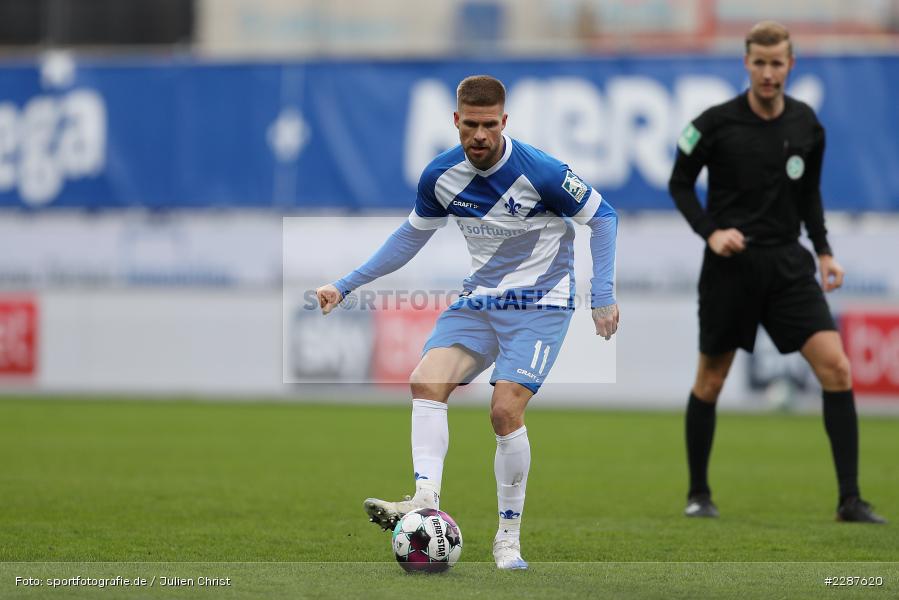 Tobias Kempe, Merck-Stadion, Darmstadt, 24.01.2021, DFL, sport, action, Fussball, Deutschland, Januar 2021, Saison 2020/2021, KSV, D98, Bundesliga, 2. Bundesliga, Holstein Kiel, SV Darmstadt 98 - Bild-ID: 2287620