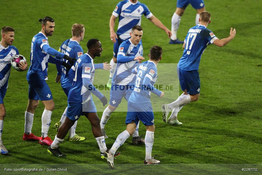 Nicolai Rapp, Fabian Holland, Erich Berko, Serdar Dursun, Ausgleich, Emotionen, Tor, Torjubel, Marvin Mehlem, Merck-Stadion, Darmstadt, 27.01.2021, DFL, sport, action, Fussball, Deutschland, Januar 2021, Saison 2020/2021, SVS, D98, Bundesliga, 2. Bundesliga, SV Sandhausen, SV Darmstadt 98 - Bild-ID: 2287712 Nicolai Rapp, Fabian Holland, Erich Berko, Serdar Dursun, Ausgleich, Emotionen, Tor, Torjubel, Marvin Mehlem, Merck-Stadion, Darmstadt, 27.01.2021, DFL, sport, action, Fussball, Deutschland, Januar 2021, Saison 2020/2021, SVS, D98, Bundesliga, 2. Bundesliga, SV Sandhausen, SV Darmstadt 98 - Bild-ID: 2287712