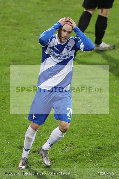 enttäuscht, Frust, Christian Clemens, Merck-Stadion, Darmstadt, 27.01.2021, DFL, sport, action, Fussball, Deutschland, Januar 2021, Saison 2020/2021, SVS, D98, Bundesliga, 2. Bundesliga, SV Sandhausen, SV Darmstadt 98 - Bild-ID: 2287732