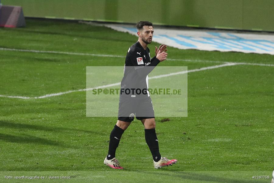 Besar Halimi, Merck-Stadion, Darmstadt, 27.01.2021, DFL, sport, action, Fussball, Deutschland, Januar 2021, Saison 2020/2021, SVS, D98, Bundesliga, 2. Bundesliga, SV Sandhausen, SV Darmstadt 98 - Bild-ID: 2287738