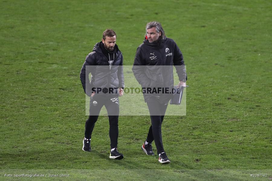 Matthias Lust, Trainer, Michael Schiele, Merck-Stadion, Darmstadt, 27.01.2021, DFL, sport, action, Fussball, Deutschland, Januar 2021, Saison 2020/2021, SVS, D98, Bundesliga, 2. Bundesliga, SV Sandhausen, SV Darmstadt 98 - Bild-ID: 2287742 Matthias Lust, Trainer, Michael Schiele, Merck-Stadion, Darmstadt, 27.01.2021, DFL, sport, action, Fussball, Deutschland, Januar 2021, Saison 2020/2021, SVS, D98, Bundesliga, 2. Bundesliga, SV Sandhausen, SV Darmstadt 98 - Bild-ID: 2287742