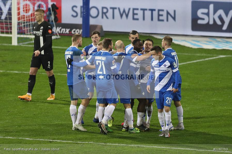Erich Berko, Nicolai Rapp, Fabian Holland, Emotionen, Torjubel, Serdar Dursun, Marvin Mehlem, Merck-Stadion, Darmstadt, 27.01.2021, DFL, sport, action, Fussball, Deutschland, Januar 2021, Saison 2020/2021, SVS, D98, Bundesliga, 2. Bundesliga, SV Sandhausen, SV Darmstadt 98 - Bild-ID: 2287750 Erich Berko, Nicolai Rapp, Fabian Holland, Emotionen, Torjubel, Serdar Dursun, Marvin Mehlem, Merck-Stadion, Darmstadt, 27.01.2021, DFL, sport, action, Fussball, Deutschland, Januar 2021, Saison 2020/2021, SVS, D98, Bundesliga, 2. Bundesliga, SV Sandhausen, SV Darmstadt 98 - Bild-ID: 2287750