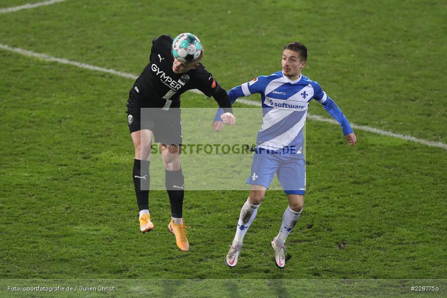 Marvin Mehlem, Aleksandr Zhirov, Merck-Stadion, Darmstadt, 27.01.2021, DFL, sport, action, Fussball, Deutschland, Januar 2021, Saison 2020/2021, SVS, D98, Bundesliga, 2. Bundesliga, SV Sandhausen, SV Darmstadt 98 - Bild-ID: 2287756 Marvin Mehlem, Aleksandr Zhirov, Merck-Stadion, Darmstadt, 27.01.2021, DFL, sport, action, Fussball, Deutschland, Januar 2021, Saison 2020/2021, SVS, D98, Bundesliga, 2. Bundesliga, SV Sandhausen, SV Darmstadt 98 - Bild-ID: 2287756