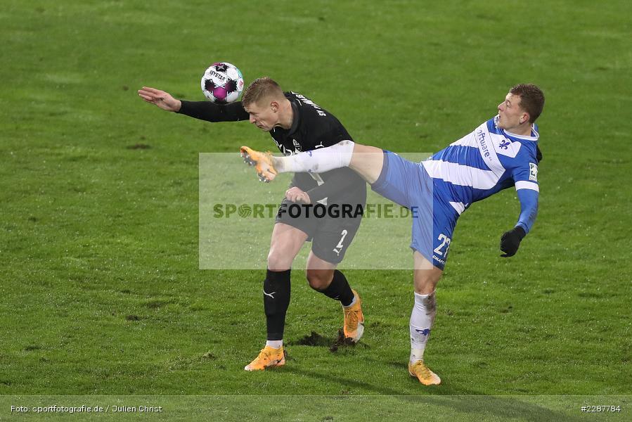 Aleksandr Zhirov, Tim Skarke, Merck-Stadion, Darmstadt, 27.01.2021, DFL, sport, action, Fussball, Deutschland, Januar 2021, Saison 2020/2021, SVS, D98, Bundesliga, 2. Bundesliga, SV Sandhausen, SV Darmstadt 98 - Bild-ID: 2287784 Aleksandr Zhirov, Tim Skarke, Merck-Stadion, Darmstadt, 27.01.2021, DFL, sport, action, Fussball, Deutschland, Januar 2021, Saison 2020/2021, SVS, D98, Bundesliga, 2. Bundesliga, SV Sandhausen, SV Darmstadt 98 - Bild-ID: 2287784
