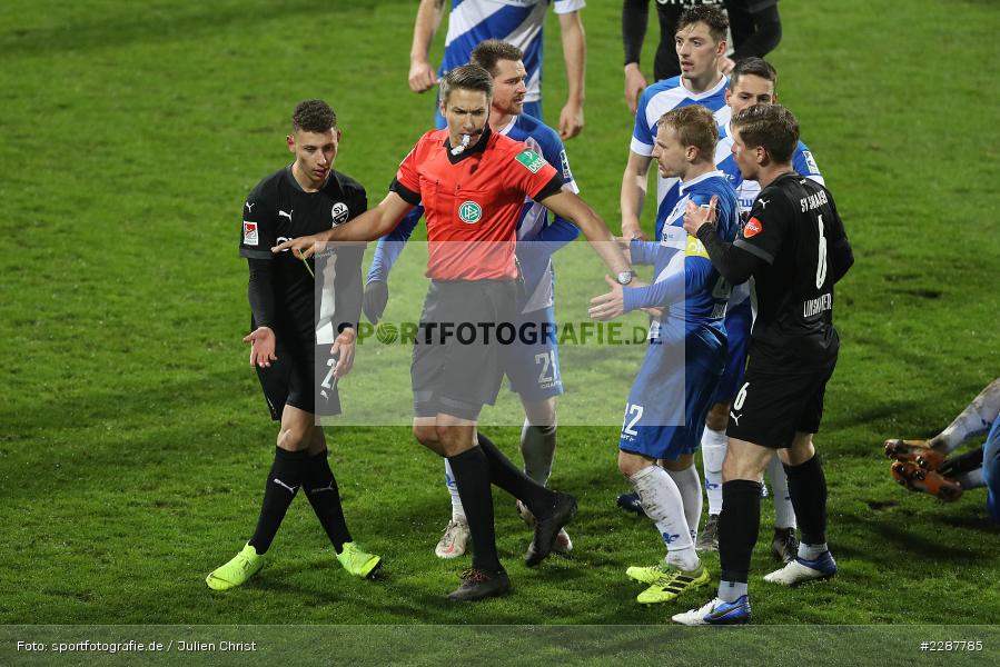 Fabian Holland, Enrique Pena Zauner, Schiedsrichter, Tobias Reichel, Merck-Stadion, Darmstadt, 27.01.2021, DFL, sport, action, Fussball, Deutschland, Januar 2021, Saison 2020/2021, SVS, D98, Bundesliga, 2. Bundesliga, SV Sandhausen, SV Darmstadt 98 - Bild-ID: 2287785 Fabian Holland, Enrique Pena Zauner, Schiedsrichter, Tobias Reichel, Merck-Stadion, Darmstadt, 27.01.2021, DFL, sport, action, Fussball, Deutschland, Januar 2021, Saison 2020/2021, SVS, D98, Bundesliga, 2. Bundesliga, SV Sandhausen, SV Darmstadt 98 - Bild-ID: 2287785