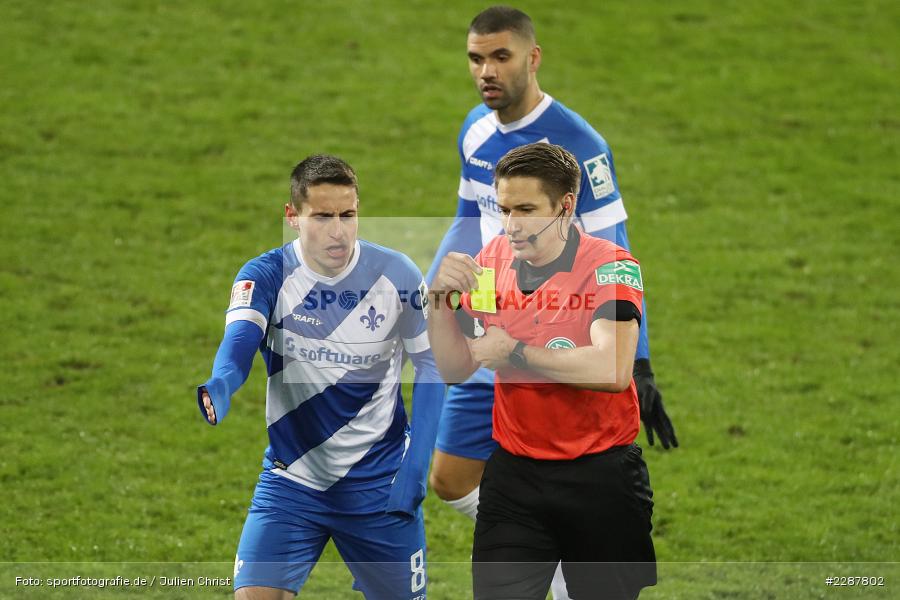 Tobias Reichel, Fabian Schnellhardt, Merck-Stadion, Darmstadt, 27.01.2021, DFL, sport, action, Fussball, Deutschland, Januar 2021, Saison 2020/2021, SVS, D98, Bundesliga, 2. Bundesliga, SV Sandhausen, SV Darmstadt 98 - Bild-ID: 2287802 Tobias Reichel, Fabian Schnellhardt, Merck-Stadion, Darmstadt, 27.01.2021, DFL, sport, action, Fussball, Deutschland, Januar 2021, Saison 2020/2021, SVS, D98, Bundesliga, 2. Bundesliga, SV Sandhausen, SV Darmstadt 98 - Bild-ID: 2287802