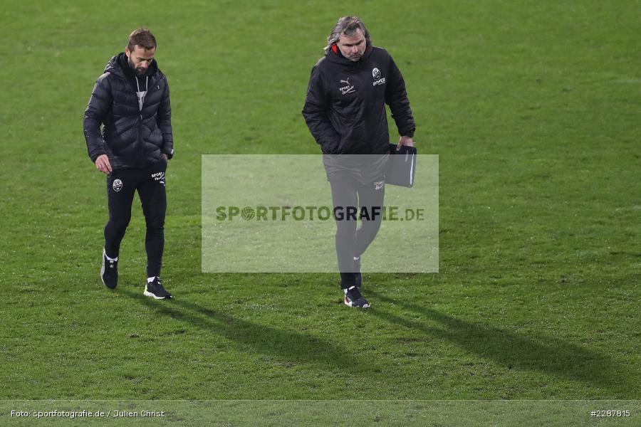 Enttäuscht, Bedient, Trainer, Matthias Lust, Michael Schiele, Merck-Stadion, Darmstadt, 27.01.2021, DFL, sport, action, Fussball, Deutschland, Januar 2021, Saison 2020/2021, SVS, D98, Bundesliga, 2. Bundesliga, SV Sandhausen, SV Darmstadt 98 - Bild-ID: 2287815
