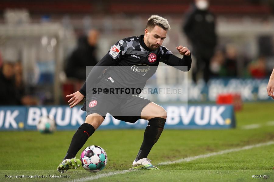Thomas Pledl, FLYERALARM Arena, Würzburg, 29.01.2021, DFL, sport, action, Fussball, Deutschland, Januar 2021, Saison 2020/2021, F95, FWK, Bundesliga, 2. Bundesliga, Fortuna Düsseldorf, FC Würzburger Kickers - Bild-ID: 2287903