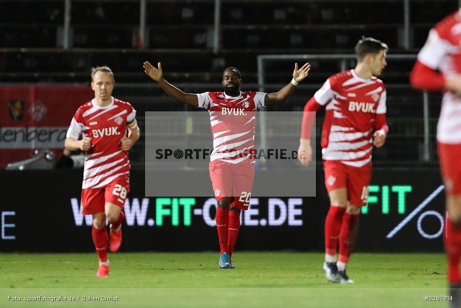 Torjubel, Ridge Munsy, FLYERALARM Arena, Würzburg, 29.01.2021, DFL, sport, action, Fussball, Deutschland, Januar 2021, Saison 2020/2021, F95, FWK, Bundesliga, 2. Bundesliga, Fortuna Düsseldorf, FC Würzburger Kickers - Bild-ID: 2287914 Torjubel, Ridge Munsy, FLYERALARM Arena, Würzburg, 29.01.2021, DFL, sport, action, Fussball, Deutschland, Januar 2021, Saison 2020/2021, F95, FWK, Bundesliga, 2. Bundesliga, Fortuna Düsseldorf, FC Würzburger Kickers - Bild-ID: 2287914