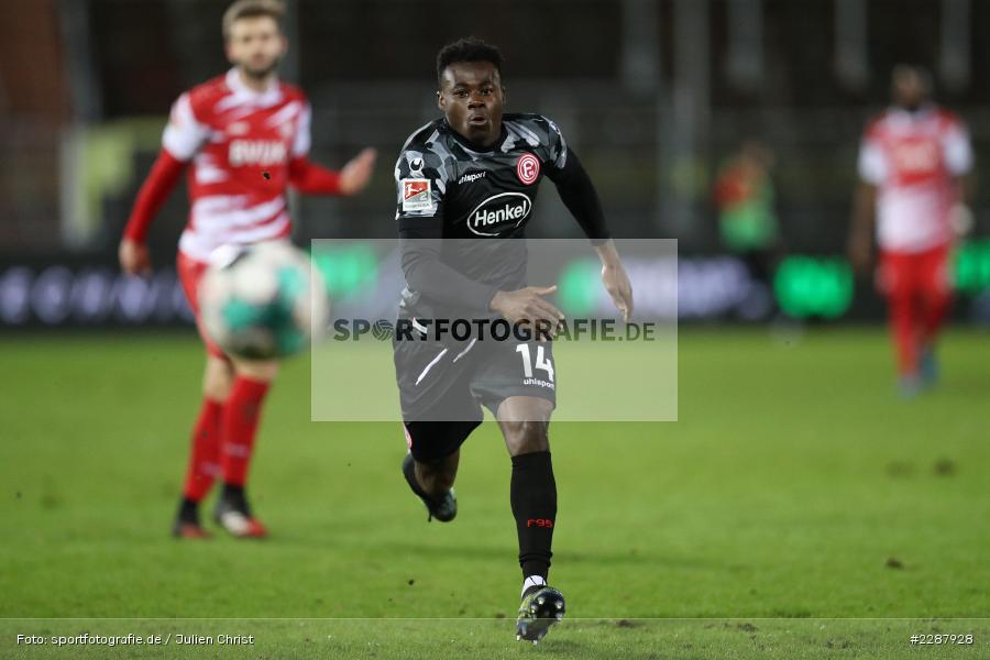 Kelvin Ofori, FLYERALARM Arena, Würzburg, 29.01.2021, DFL, sport, action, Fussball, Deutschland, Januar 2021, Saison 2020/2021, F95, FWK, Bundesliga, 2. Bundesliga, Fortuna Düsseldorf, FC Würzburger Kickers - Bild-ID: 2287928