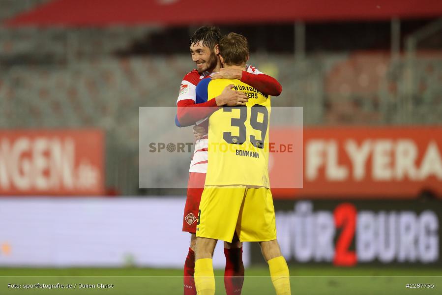 Hendrik Bonmann, Jubeln, Sieg, Emotionen, Freude, Torwart, Christian Strohdiek, FLYERALARM Arena, Würzburg, 29.01.2021, DFL, sport, action, Fussball, Deutschland, Januar 2021, Saison 2020/2021, F95, FWK, Bundesliga, 2. Bundesliga, Fortuna Düsseldorf, FC Würzburger Kickers - Bild-ID: 2287936 Hendrik Bonmann, Jubeln, Sieg, Emotionen, Freude, Torwart, Christian Strohdiek, FLYERALARM Arena, Würzburg, 29.01.2021, DFL, sport, action, Fussball, Deutschland, Januar 2021, Saison 2020/2021, F95, FWK, Bundesliga, 2. Bundesliga, Fortuna Düsseldorf, FC Würzburger Kickers - Bild-ID: 2287936