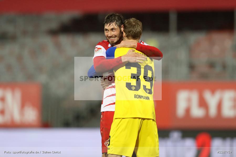 Hendrik Bonmann, Jubeln, Sieg, Emotionen, Freude, Torwart, Christian Strohdiek, FLYERALARM Arena, Würzburg, 29.01.2021, DFL, sport, action, Fussball, Deutschland, Januar 2021, Saison 2020/2021, F95, FWK, Bundesliga, 2. Bundesliga, Fortuna Düsseldorf, FC Würzburger Kickers - Bild-ID: 2287939 Hendrik Bonmann, Jubeln, Sieg, Emotionen, Freude, Torwart, Christian Strohdiek, FLYERALARM Arena, Würzburg, 29.01.2021, DFL, sport, action, Fussball, Deutschland, Januar 2021, Saison 2020/2021, F95, FWK, Bundesliga, 2. Bundesliga, Fortuna Düsseldorf, FC Würzburger Kickers - Bild-ID: 2287939