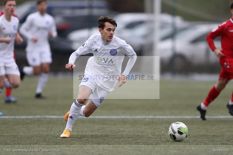 Jonas Kummer, Kunstrasenplatz, Alzenau, 06.02.2021, DFL, sport, action, Fussball, Deutschland, Februar 2021, Saison 2020/2021, RWK, FCB, Regionalliga Südwest, Regionalliga, TuS RW Koblenz, FC Bayern Alzenau - Bild-ID: 2288020