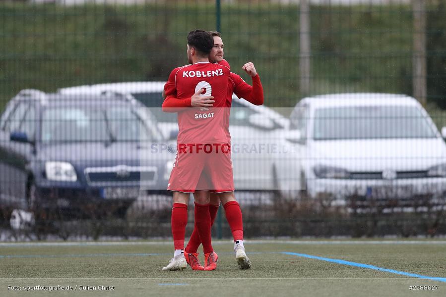 Torjubel, Ahmet Sagat, Moritz Göttel, Kunstrasenplatz, Alzenau, 06.02.2021, DFL, sport, action, Fussball, Deutschland, Februar 2021, Saison 2020/2021, RWK, FCB, Regionalliga Südwest, Regionalliga, TuS RW Koblenz, FC Bayern Alzenau - Bild-ID: 2288027 Torjubel, Ahmet Sagat, Moritz Göttel, Kunstrasenplatz, Alzenau, 06.02.2021, DFL, sport, action, Fussball, Deutschland, Februar 2021, Saison 2020/2021, RWK, FCB, Regionalliga Südwest, Regionalliga, TuS RW Koblenz, FC Bayern Alzenau - Bild-ID: 2288027
