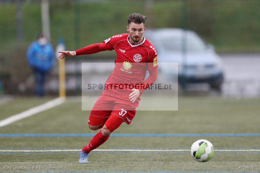 Valdrin Mustafa, Kunstrasenplatz, Alzenau, 06.02.2021, DFL, sport, action, Fussball, Deutschland, Februar 2021, Saison 2020/2021, RWK, FCB, Regionalliga Südwest, Regionalliga, TuS RW Koblenz, FC Bayern Alzenau - Bild-ID: 2288057 Valdrin Mustafa, Kunstrasenplatz, Alzenau, 06.02.2021, DFL, sport, action, Fussball, Deutschland, Februar 2021, Saison 2020/2021, RWK, FCB, Regionalliga Südwest, Regionalliga, TuS RW Koblenz, FC Bayern Alzenau - Bild-ID: 2288057