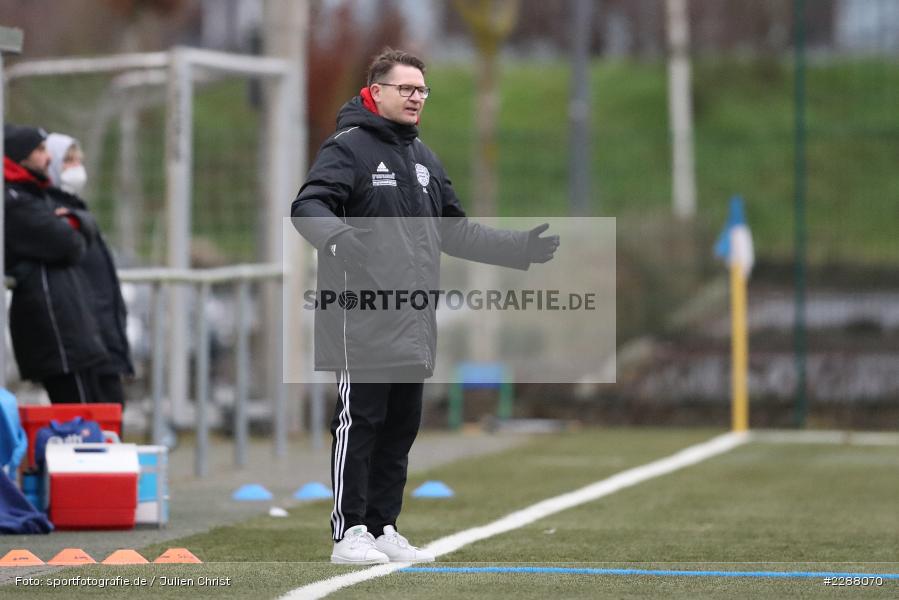 Hände, Arme, gestikuliert, Artur Lemm, Kunstrasenplatz, Alzenau, 06.02.2021, DFL, sport, action, Fussball, Deutschland, Februar 2021, Saison 2020/2021, RWK, FCB, Regionalliga Südwest, Regionalliga, TuS RW Koblenz, FC Bayern Alzenau - Bild-ID: 2288070
