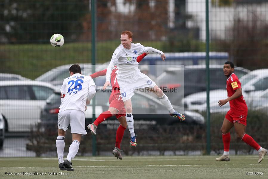 Justin Klein, Nils Fischer, Kunstrasenplatz, Alzenau, 06.02.2021, DFL, sport, action, Fussball, Deutschland, Februar 2021, Saison 2020/2021, RWK, FCB, Regionalliga Südwest, Regionalliga, TuS RW Koblenz, FC Bayern Alzenau - Bild-ID: 2288092