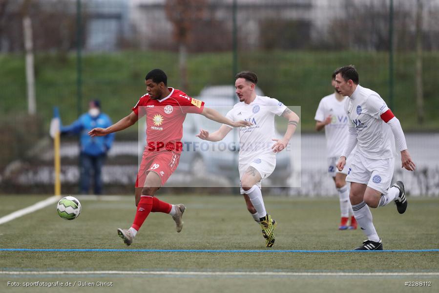 Marcel Andreas Wilke, Daniel Haritonov, Arthur Ekalle, Kunstrasenplatz, Alzenau, 06.02.2021, DFL, sport, action, Fussball, Deutschland, Februar 2021, Saison 2020/2021, RWK, FCB, Regionalliga Südwest, Regionalliga, TuS RW Koblenz, FC Bayern Alzenau - Bild-ID: 2288112 Marcel Andreas Wilke, Daniel Haritonov, Arthur Ekalle, Kunstrasenplatz, Alzenau, 06.02.2021, DFL, sport, action, Fussball, Deutschland, Februar 2021, Saison 2020/2021, RWK, FCB, Regionalliga Südwest, Regionalliga, TuS RW Koblenz, FC Bayern Alzenau - Bild-ID: 2288112