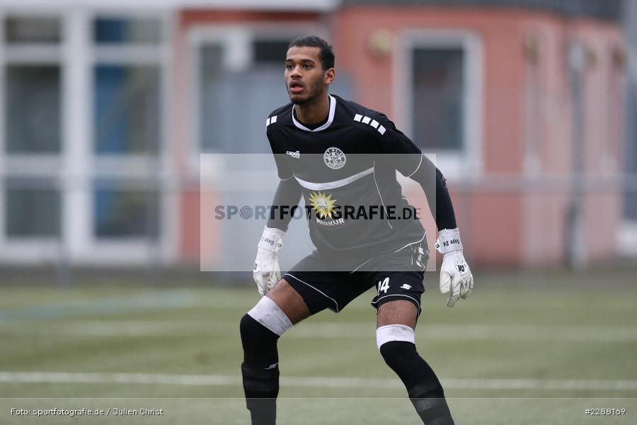 Torwart, Baboucarr Gaye, Kunstrasenplatz, Alzenau, 06.02.2021, DFL, sport, action, Fussball, Deutschland, Februar 2021, Saison 2020/2021, RWK, FCB, Regionalliga Südwest, Regionalliga, TuS RW Koblenz, FC Bayern Alzenau - Bild-ID: 2288169