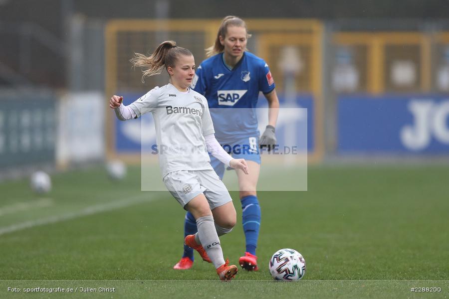 Kristin Kögel, Dietmar-Hopp-Stadion, Sinsheim, 07.02.2021, DFL, sport, action, Fussball, Deutschland, Februar 2021, Saison 2020/2021, B04, TSG, Bundesliga, FLYERALARM Frauen-Bundesliga, Frauen, FFBL, Bayer 04 Leverkusen, TSG 1899 Hoffenheim - Bild-ID: 2288200 Kristin Kögel, Dietmar-Hopp-Stadion, Sinsheim, 07.02.2021, DFL, sport, action, Fussball, Deutschland, Februar 2021, Saison 2020/2021, B04, TSG, Bundesliga, FLYERALARM Frauen-Bundesliga, Frauen, FFBL, Bayer 04 Leverkusen, TSG 1899 Hoffenheim - Bild-ID: 2288200