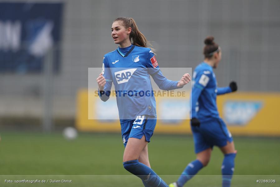 Torjubel, Jule Brand, Dietmar-Hopp-Stadion, Sinsheim, 07.02.2021, DFL, sport, action, Fussball, Deutschland, Februar 2021, Saison 2020/2021, B04, TSG, Bundesliga, FLYERALARM Frauen-Bundesliga, Frauen, FFBL, Bayer 04 Leverkusen, TSG 1899 Hoffenheim - Bild-ID: 2288208 Torjubel, Jule Brand, Dietmar-Hopp-Stadion, Sinsheim, 07.02.2021, DFL, sport, action, Fussball, Deutschland, Februar 2021, Saison 2020/2021, B04, TSG, Bundesliga, FLYERALARM Frauen-Bundesliga, Frauen, FFBL, Bayer 04 Leverkusen, TSG 1899 Hoffenheim - Bild-ID: 2288208