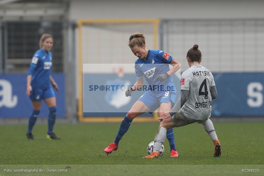 Sylwia Matysik, Maximiliane Rall, Dietmar-Hopp-Stadion, Sinsheim, 07.02.2021, DFL, sport, action, Fussball, Deutschland, Februar 2021, Saison 2020/2021, B04, TSG, Bundesliga, FLYERALARM Frauen-Bundesliga, Frauen, FFBL, Bayer 04 Leverkusen, TSG 1899 Hoffenheim - Bild-ID: 2288220 Sylwia Matysik, Maximiliane Rall, Dietmar-Hopp-Stadion, Sinsheim, 07.02.2021, DFL, sport, action, Fussball, Deutschland, Februar 2021, Saison 2020/2021, B04, TSG, Bundesliga, FLYERALARM Frauen-Bundesliga, Frauen, FFBL, Bayer 04 Leverkusen, TSG 1899 Hoffenheim - Bild-ID: 2288220