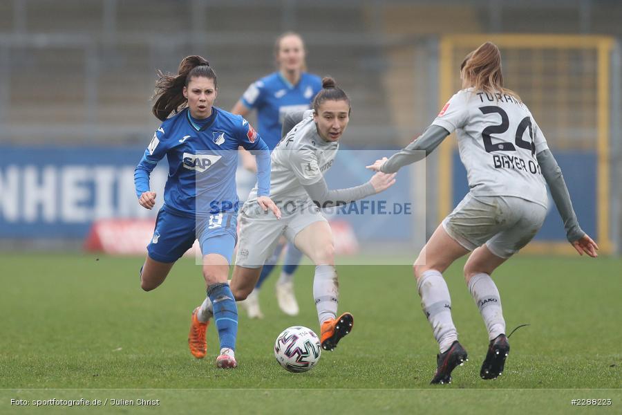 Lilla Turanyi, Isabella Hartig, Dietmar-Hopp-Stadion, Sinsheim, 07.02.2021, DFL, sport, action, Fussball, Deutschland, Februar 2021, Saison 2020/2021, B04, TSG, Bundesliga, FLYERALARM Frauen-Bundesliga, Frauen, FFBL, Bayer 04 Leverkusen, TSG 1899 Hoffenheim - Bild-ID: 2288223 Lilla Turanyi, Isabella Hartig, Dietmar-Hopp-Stadion, Sinsheim, 07.02.2021, DFL, sport, action, Fussball, Deutschland, Februar 2021, Saison 2020/2021, B04, TSG, Bundesliga, FLYERALARM Frauen-Bundesliga, Frauen, FFBL, Bayer 04 Leverkusen, TSG 1899 Hoffenheim - Bild-ID: 2288223