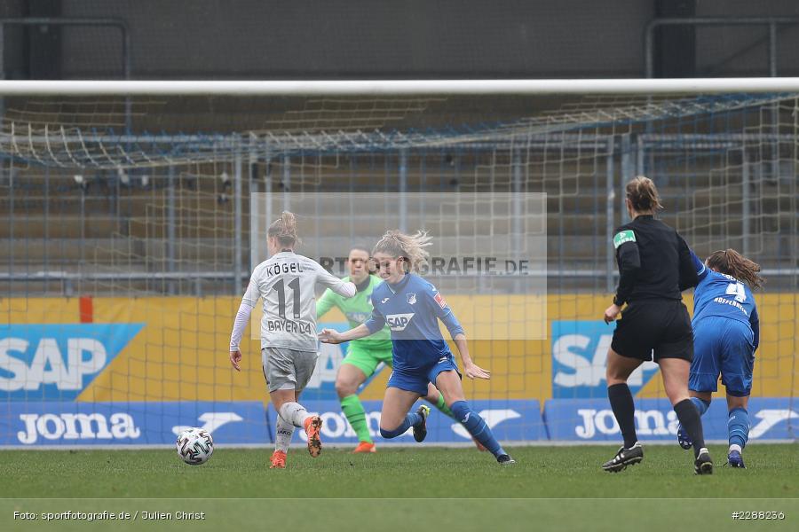 Luana Bühler, Kristin Kögel, Dietmar-Hopp-Stadion, Sinsheim, 07.02.2021, DFL, sport, action, Fussball, Deutschland, Februar 2021, Saison 2020/2021, B04, TSG, Bundesliga, FLYERALARM Frauen-Bundesliga, Frauen, FFBL, Bayer 04 Leverkusen, TSG 1899 Hoffenheim - Bild-ID: 2288236 Luana Bühler, Kristin Kögel, Dietmar-Hopp-Stadion, Sinsheim, 07.02.2021, DFL, sport, action, Fussball, Deutschland, Februar 2021, Saison 2020/2021, B04, TSG, Bundesliga, FLYERALARM Frauen-Bundesliga, Frauen, FFBL, Bayer 04 Leverkusen, TSG 1899 Hoffenheim - Bild-ID: 2288236