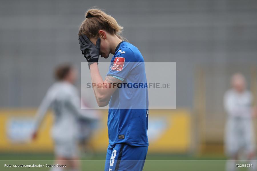 Gesicht, Hände, enttäuscht, Maximiliane Rall, Dietmar-Hopp-Stadion, Sinsheim, 07.02.2021, DFL, sport, action, Fussball, Deutschland, Februar 2021, Saison 2020/2021, B04, TSG, Bundesliga, FLYERALARM Frauen-Bundesliga, Frauen, FFBL, Bayer 04 Leverkusen, TSG 1899 Hoffenheim - Bild-ID: 2288239 Gesicht, Hände, enttäuscht, Maximiliane Rall, Dietmar-Hopp-Stadion, Sinsheim, 07.02.2021, DFL, sport, action, Fussball, Deutschland, Februar 2021, Saison 2020/2021, B04, TSG, Bundesliga, FLYERALARM Frauen-Bundesliga, Frauen, FFBL, Bayer 04 Leverkusen, TSG 1899 Hoffenheim - Bild-ID: 2288239
