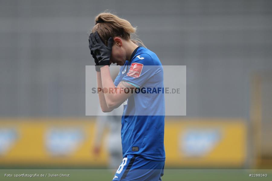 Gesicht, Hände, enttäuscht, Maximiliane Rall, Dietmar-Hopp-Stadion, Sinsheim, 07.02.2021, DFL, sport, action, Fussball, Deutschland, Februar 2021, Saison 2020/2021, B04, TSG, Bundesliga, FLYERALARM Frauen-Bundesliga, Frauen, FFBL, Bayer 04 Leverkusen, TSG 1899 Hoffenheim - Bild-ID: 2288240 Gesicht, Hände, enttäuscht, Maximiliane Rall, Dietmar-Hopp-Stadion, Sinsheim, 07.02.2021, DFL, sport, action, Fussball, Deutschland, Februar 2021, Saison 2020/2021, B04, TSG, Bundesliga, FLYERALARM Frauen-Bundesliga, Frauen, FFBL, Bayer 04 Leverkusen, TSG 1899 Hoffenheim - Bild-ID: 2288240