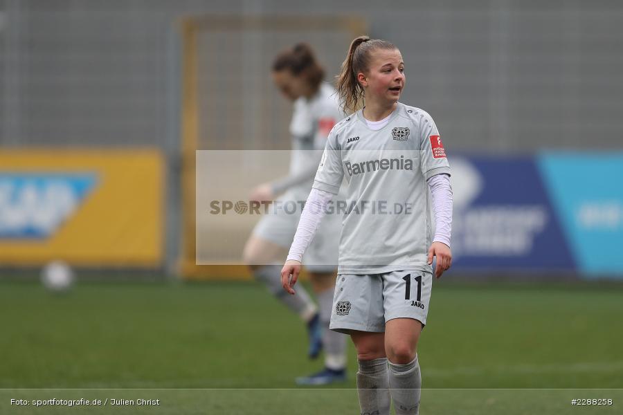 Kristin Kögel, Dietmar-Hopp-Stadion, Sinsheim, 07.02.2021, DFL, sport, action, Fussball, Deutschland, Februar 2021, Saison 2020/2021, B04, TSG, Bundesliga, FLYERALARM Frauen-Bundesliga, Frauen, FFBL, Bayer 04 Leverkusen, TSG 1899 Hoffenheim - Bild-ID: 2288258 Kristin Kögel, Dietmar-Hopp-Stadion, Sinsheim, 07.02.2021, DFL, sport, action, Fussball, Deutschland, Februar 2021, Saison 2020/2021, B04, TSG, Bundesliga, FLYERALARM Frauen-Bundesliga, Frauen, FFBL, Bayer 04 Leverkusen, TSG 1899 Hoffenheim - Bild-ID: 2288258