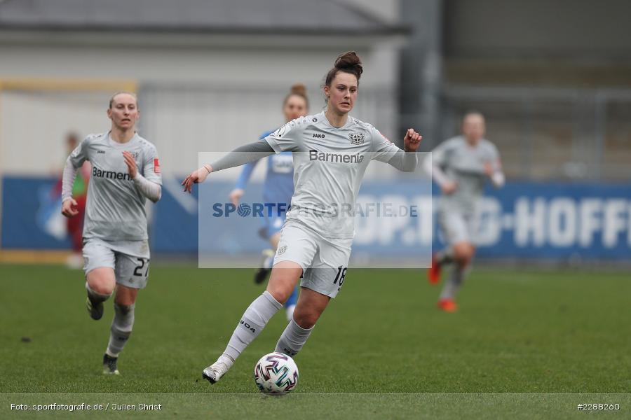 Gianna Rackow, Dietmar-Hopp-Stadion, Sinsheim, 07.02.2021, DFL, sport, action, Fussball, Deutschland, Februar 2021, Saison 2020/2021, B04, TSG, Bundesliga, FLYERALARM Frauen-Bundesliga, Frauen, FFBL, Bayer 04 Leverkusen, TSG 1899 Hoffenheim - Bild-ID: 2288260