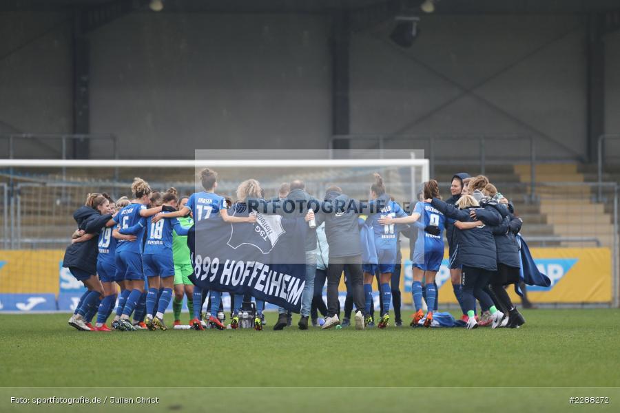 Gabor Gallai, Katharina Naschenweng, Nicole Billa, Anne Fühner, Luana Bühler, Judith Steinert, Franziska Harsch, Dietmar-Hopp-Stadion, Sinsheim, 07.02.2021, DFL, sport, action, Fussball, Deutschland, Februar 2021, Saison 2020/2021, B04, TSG, Bundesliga, FLYERALARM Frauen-Bundesliga, Frauen, FFBL, Bayer 04 Leverkusen, TSG 1899 Hoffenheim - Bild-ID: 2288272