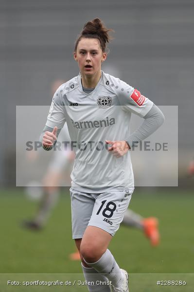 Gianna Rackow, Dietmar-Hopp-Stadion, Sinsheim, 07.02.2021, DFL, sport, action, Fussball, Deutschland, Februar 2021, Saison 2020/2021, B04, TSG, Bundesliga, FLYERALARM Frauen-Bundesliga, Frauen, FFBL, Bayer 04 Leverkusen, TSG 1899 Hoffenheim - Bild-ID: 2288286