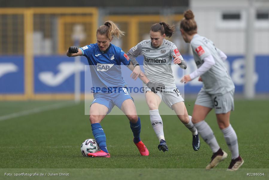 Dora Zeller, Maximiliane Rall, Dietmar-Hopp-Stadion, Sinsheim, 07.02.2021, DFL, sport, action, Fussball, Deutschland, Februar 2021, Saison 2020/2021, B04, TSG, Bundesliga, FLYERALARM Frauen-Bundesliga, Frauen, FFBL, Bayer 04 Leverkusen, TSG 1899 Hoffenheim - Bild-ID: 2288354 Dora Zeller, Maximiliane Rall, Dietmar-Hopp-Stadion, Sinsheim, 07.02.2021, DFL, sport, action, Fussball, Deutschland, Februar 2021, Saison 2020/2021, B04, TSG, Bundesliga, FLYERALARM Frauen-Bundesliga, Frauen, FFBL, Bayer 04 Leverkusen, TSG 1899 Hoffenheim - Bild-ID: 2288354