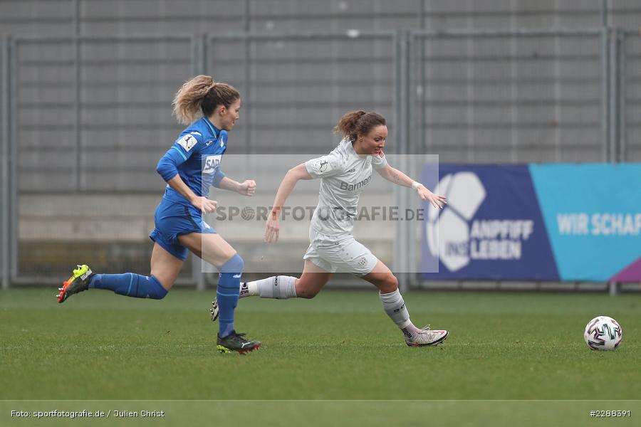 Dietmar-Hopp-Stadion, Sinsheim, 07.02.2021, DFL, sport, action, Fussball, Deutschland, Februar 2021, Saison 2020/2021, B04, TSG, Bundesliga, FLYERALARM Frauen-Bundesliga, Frauen, FFBL, Bayer 04 Leverkusen, TSG 1899 Hoffenheim - Bild-ID: 2288391 Dietmar-Hopp-Stadion, Sinsheim, 07.02.2021, DFL, sport, action, Fussball, Deutschland, Februar 2021, Saison 2020/2021, B04, TSG, Bundesliga, FLYERALARM Frauen-Bundesliga, Frauen, FFBL, Bayer 04 Leverkusen, TSG 1899 Hoffenheim - Bild-ID: 2288391