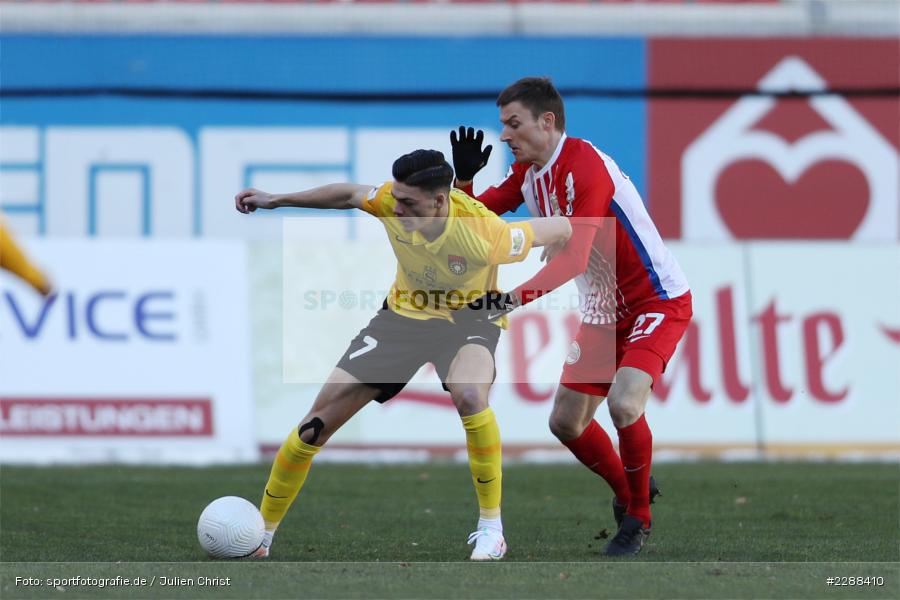 Charles-Elie Laprevotte, Marvin Cuni, sport, action, Sparda-Bank-Hessen-Stadion, Saison 2020/2021, SG Sonnenhof Großaspach, Regionalliga Südwest, Regionalliga, Offenbach, OFC, Kickers Offenbach, Fussball, Februar 2021, Deutschland, DFL, 4. Liga, 13.02.2021 - Bild-ID: 2288410 Charles-Elie Laprevotte, Marvin Cuni, sport, action, Sparda-Bank-Hessen-Stadion, Saison 2020/2021, SG Sonnenhof Großaspach, Regionalliga Südwest, Regionalliga, Offenbach, OFC, Kickers Offenbach, Fussball, Februar 2021, Deutschland, DFL, 4. Liga, 13.02.2021 - Bild-ID: 2288410