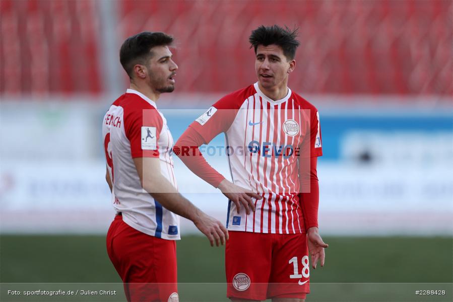 Serkan Firat, Tunay Deniz, sport, action, Sparda-Bank-Hessen-Stadion, Saison 2020/2021, SG Sonnenhof Großaspach, Regionalliga Südwest, Regionalliga, Offenbach, OFC, Kickers Offenbach, Fussball, Februar 2021, Deutschland, DFL, 4. Liga, 13.02.2021 - Bild-ID: 2288428 Serkan Firat, Tunay Deniz, sport, action, Sparda-Bank-Hessen-Stadion, Saison 2020/2021, SG Sonnenhof Großaspach, Regionalliga Südwest, Regionalliga, Offenbach, OFC, Kickers Offenbach, Fussball, Februar 2021, Deutschland, DFL, 4. Liga, 13.02.2021 - Bild-ID: 2288428