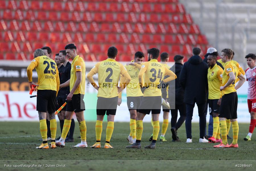 Nicolas Jüllich, enttäuscht, Sandro Sirigu, sport, action, Sparda-Bank-Hessen-Stadion, Saison 2020/2021, SG Sonnenhof Großaspach, Regionalliga Südwest, Regionalliga, Offenbach, OFC, Kickers Offenbach, Fussball, Februar 2021, Deutschland, DFL, 4. Liga, 13.02.2021 - Bild-ID: 2288461 Nicolas Jüllich, enttäuscht, Sandro Sirigu, sport, action, Sparda-Bank-Hessen-Stadion, Saison 2020/2021, SG Sonnenhof Großaspach, Regionalliga Südwest, Regionalliga, Offenbach, OFC, Kickers Offenbach, Fussball, Februar 2021, Deutschland, DFL, 4. Liga, 13.02.2021 - Bild-ID: 2288461