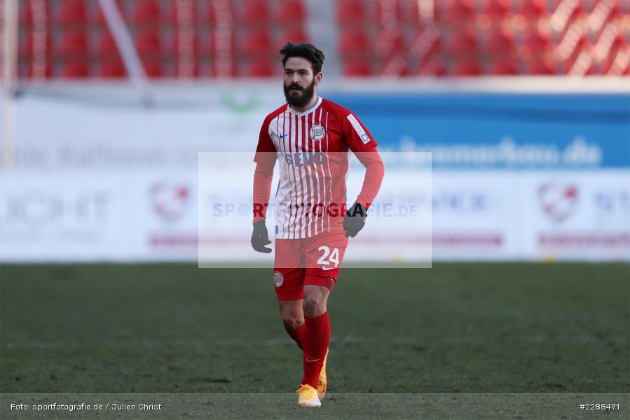 Florent Bojaj, sport, action, Sparda-Bank-Hessen-Stadion, Saison 2020/2021, SG Sonnenhof Großaspach, Regionalliga Südwest, Regionalliga, Offenbach, OFC, Kickers Offenbach, Fussball, Februar 2021, Deutschland, DFL, 4. Liga, 13.02.2021 - Bild-ID: 2288491