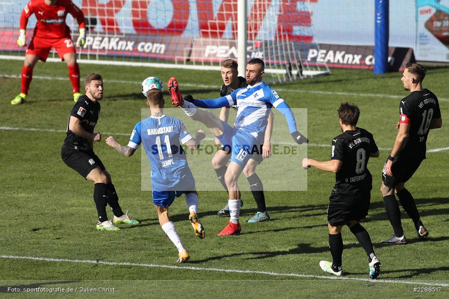 Lukas Gugganig, Serdar Dursun, Merck-Stadion, Darmstadt, 14.02.2021, DFL, sport, action, Fussball, Deutschland, Februar 2021, Saison 2020/2021, OSN, D98, Bundesliga, 2. Bundesliga, VfL Osnabrück, SV Darmstadt 98 - Bild-ID: 2288517 Lukas Gugganig, Serdar Dursun, Merck-Stadion, Darmstadt, 14.02.2021, DFL, sport, action, Fussball, Deutschland, Februar 2021, Saison 2020/2021, OSN, D98, Bundesliga, 2. Bundesliga, VfL Osnabrück, SV Darmstadt 98 - Bild-ID: 2288517