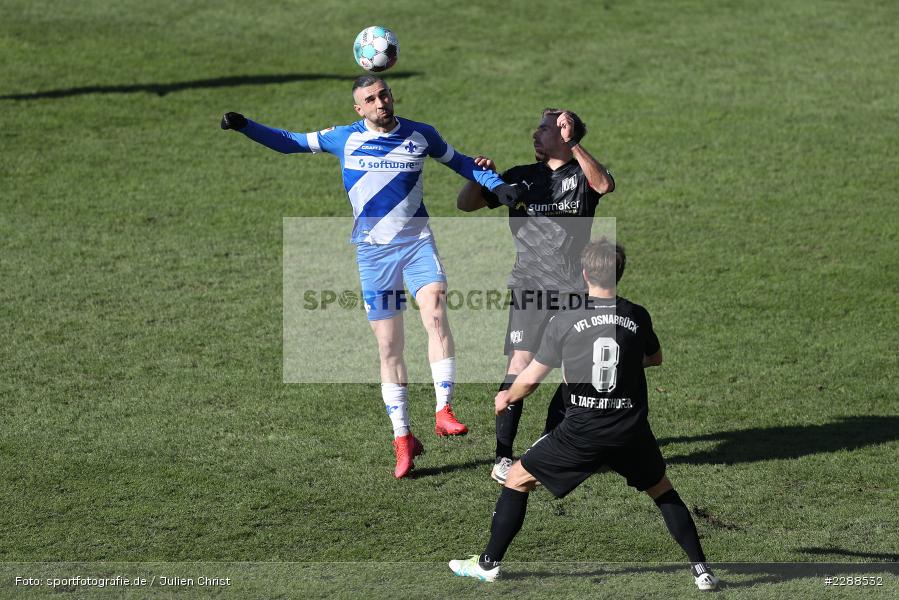 Maurice Trapp, Serdar Dursun, Merck-Stadion, Darmstadt, 14.02.2021, DFL, sport, action, Fussball, Deutschland, Februar 2021, Saison 2020/2021, OSN, D98, Bundesliga, 2. Bundesliga, VfL Osnabrück, SV Darmstadt 98 - Bild-ID: 2288532 Maurice Trapp, Serdar Dursun, Merck-Stadion, Darmstadt, 14.02.2021, DFL, sport, action, Fussball, Deutschland, Februar 2021, Saison 2020/2021, OSN, D98, Bundesliga, 2. Bundesliga, VfL Osnabrück, SV Darmstadt 98 - Bild-ID: 2288532